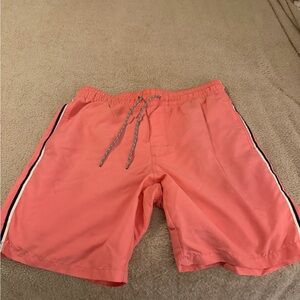 Men's Coral Pink Swim Shorts Size Small